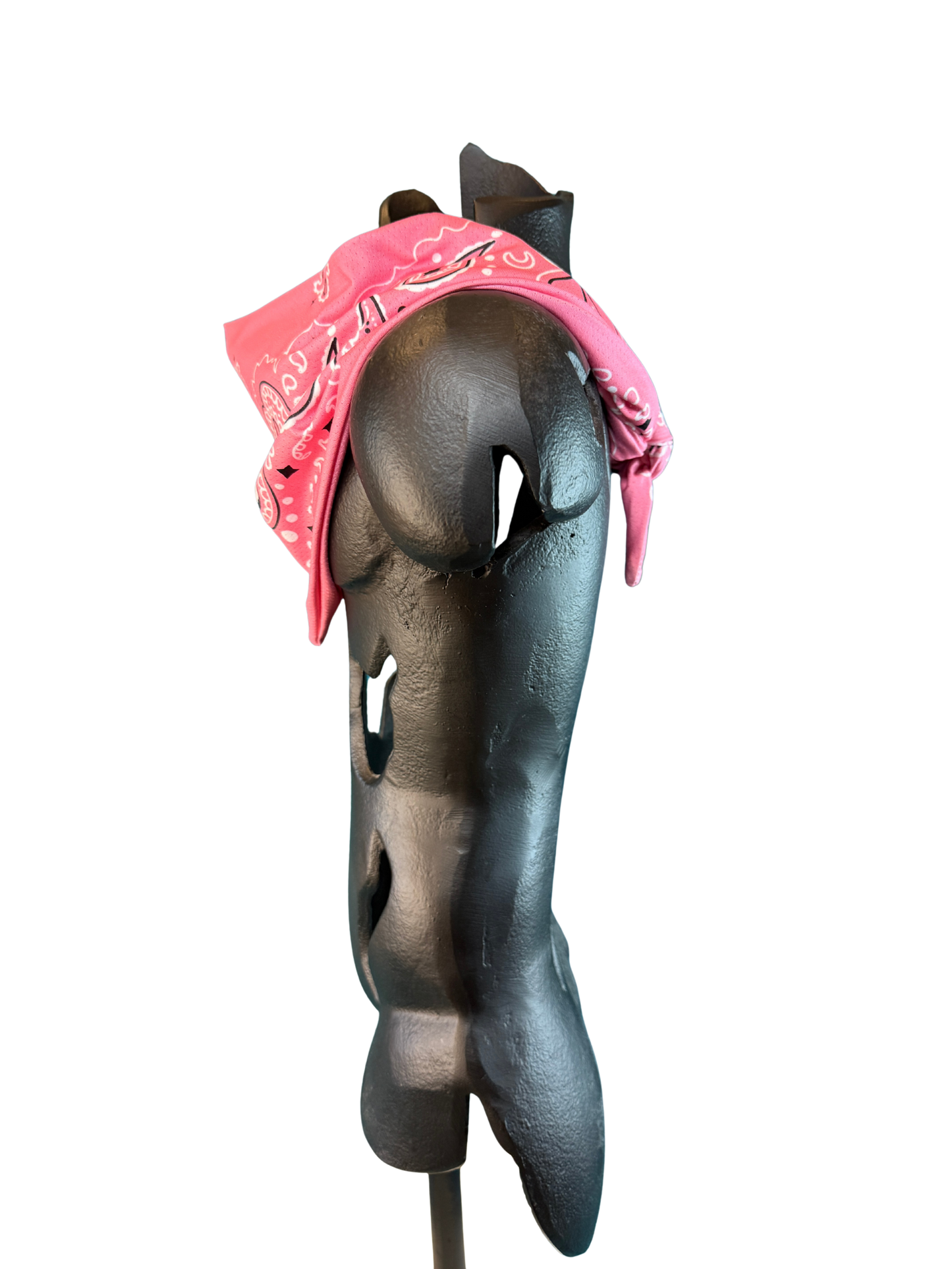 Pink Bandana with Zippered Stash Pocket