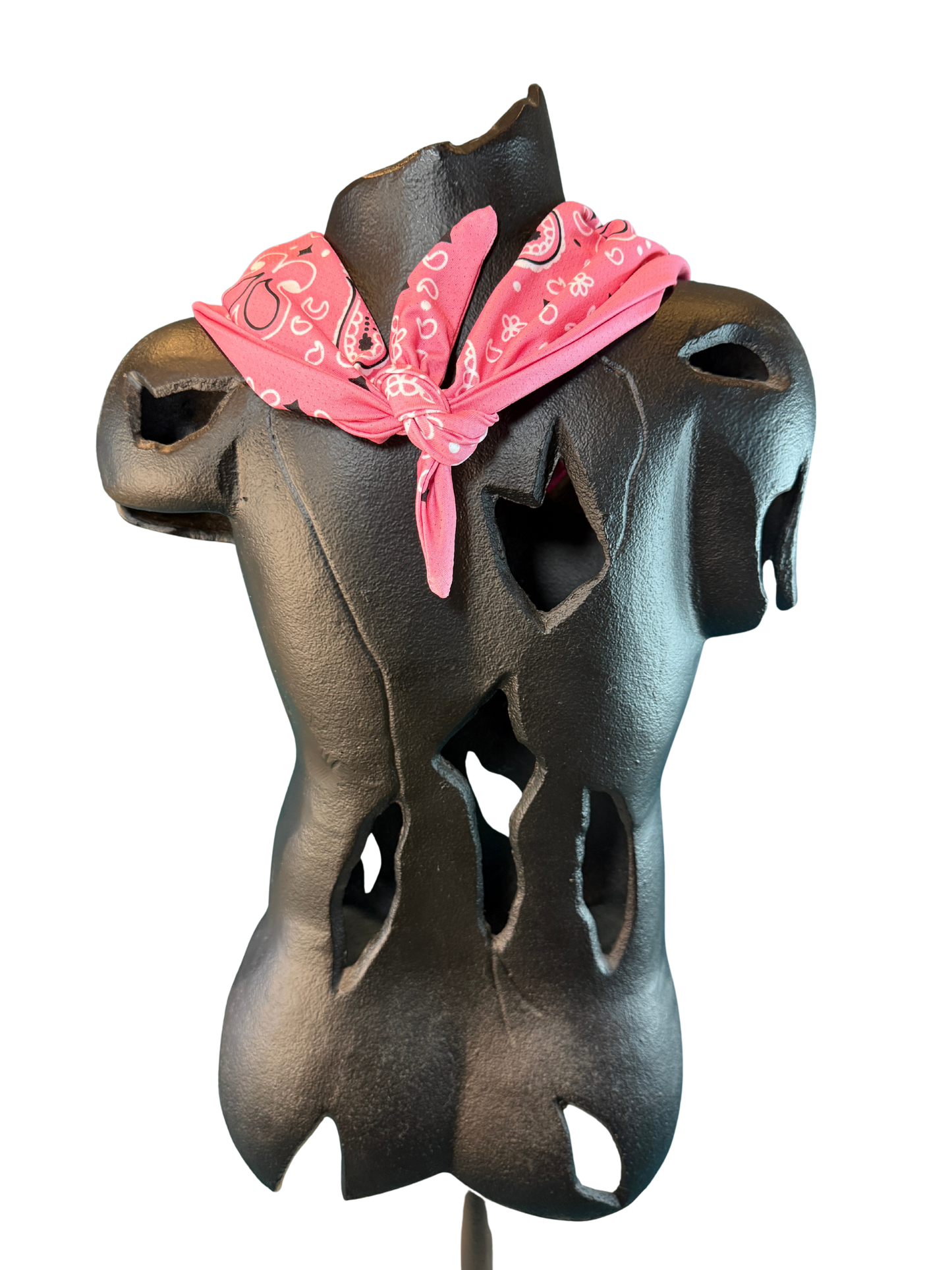 Pink Bandana with Zippered Stash Pocket